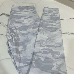 lululemon athletica Light Gray Camo High-Rise Leggings